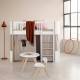 Cuna Wood Mini+ Oliver Furniture White/Oak