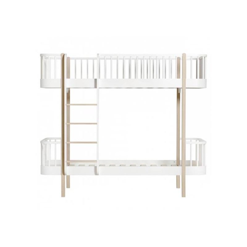 Litera Wood Oliver Furniture White/Oak