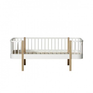 Cama Wood Junior Day 90* 160* Oliver Furniture White/Oak