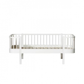 Cama Wood Junior Oliver Furniture White/Oak