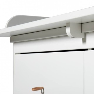 Cómoda Cambiador Large Top Wood Oliver Furniture White/Oak