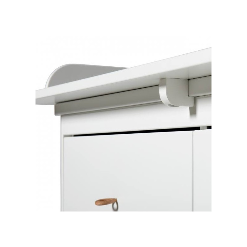 Cómoda Cambiador Large Top Wood Oliver Furniture White/Oak