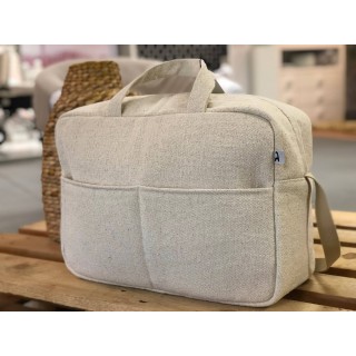 Bolso Canastilla Espiga La Giraffa Bianca e Blu