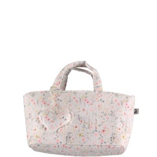 Bolsa MiniBag ABRIL Flores La Giraffa Bianca e Blu