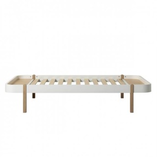 Cama Wood Lounger 120* Oliver Furniture White/Oak