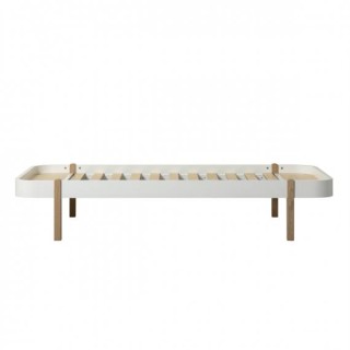 Cama Wood Lounger 90* Oliver Furniture White/Oak