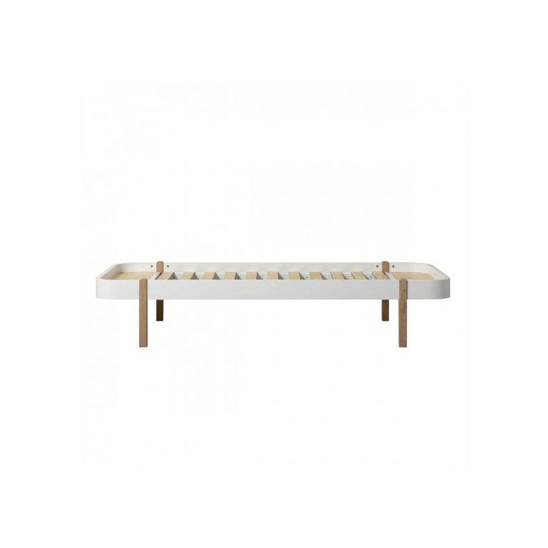 Cama Wood Lounger 90* Oliver Furniture White/Oak