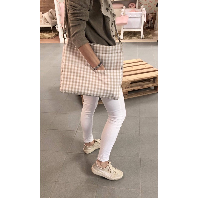 Bolsa de paseo La Giraffa Bianca e Blu Petra piedra Bolsa de paseo La Giraffa Bianca e Blu Petra piedra