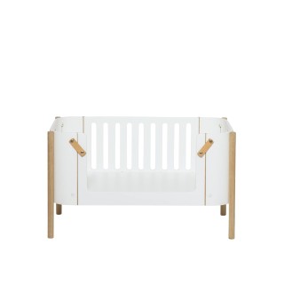 Minicuna de colecho Wood Oliver Furniture White/Oak Minicuna de colecho Wood Oliver Furniture White/Oak