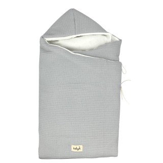 Saco para capazo con capucha Only Gofre Gris Saco para capazo con capucha Only Gofre Gris