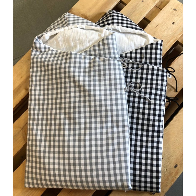 Saco para capazo con capucha Petra Humo