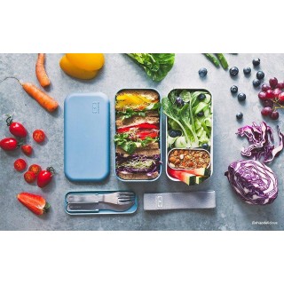 Porta alimentos Monbento Original Azul Hielo Porta alimentos Monbento Original Azul Hielo