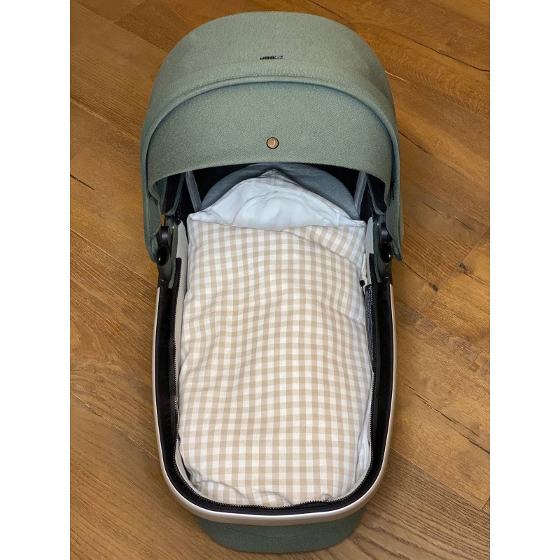 Saco para capazo con capucha Petra Piedra La Giraffa Bianca e Blu Saco para capazo con capucha Petra Piedra La Giraffa Bianca e Blu