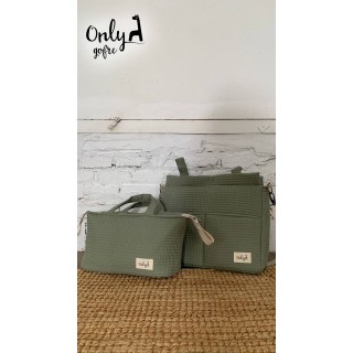 Bolsa MiniBag Only Gofre Verde Safari La Giraffa Bianca e Blu 123