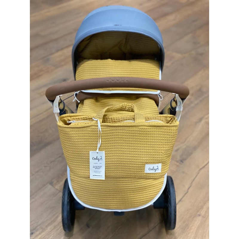 Bolsa MiniBag Only Gofre Mostaza La Giraffa Bianca e Blu Bolsa MiniBag Only Gofre Mostaza La Giraffa Bianca e Blu