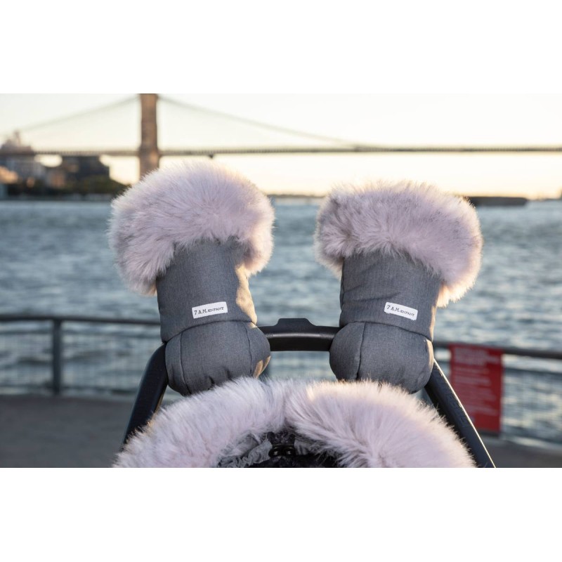 Guantes para carrito 7AM Enfant Heather Grey Dark Tundra Guantes para carrito 7AM Enfant Heather Grey Dark Tundra