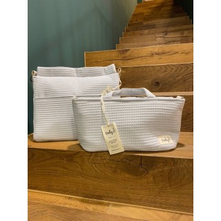 Bolsa Panera Only Gofre Gris La Giraffa Bianca e Blu