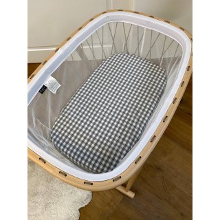 Bajera para colchón de capazo y minicuna Petra negro Bajera para colchón de capazo y minicuna Petra negro