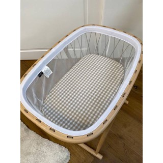 Bajera para colchón de capazo y minicuna Petra Humo