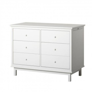 Cómoda Oliver Furniture Seaside 6 cajones White Cómoda Oliver Furniture Seaside 6 cajones White