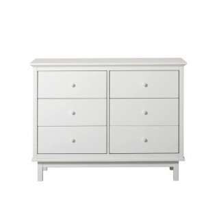 Cómoda Seaside 6 cajones White Oliver Furniture