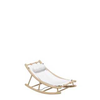 Hamaca Wood Baby & Toddler Rocker White Oliver Furniture