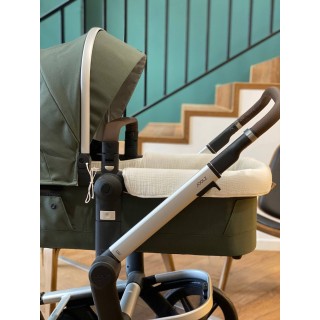 Funda para capazo Only Bambula blanca La Giraffa Bianca e Blu Funda para capazo Only Bambula blanca La Giraffa Bianca e Blu