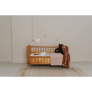 Manta para minicuna Amberes grey/pink Koeka