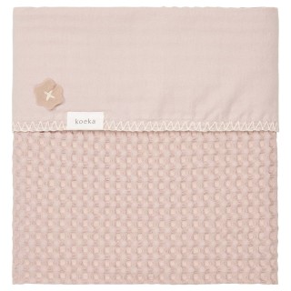 Manta para cuna Antwerp grey/pink Koeka