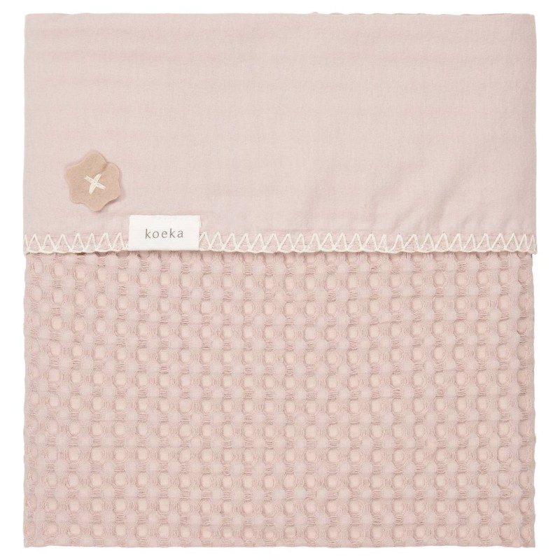 Manta para cuna Amberes grey/pink Koeka