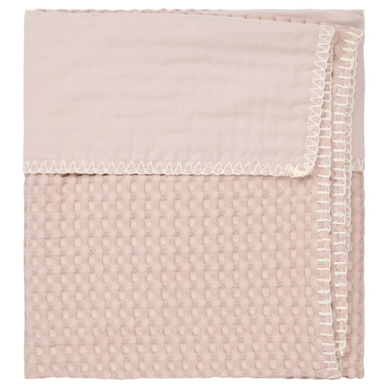 Manta para cuna Amberes grey/pink Koeka Manta para cuna Amberes grey/pink Koeka
