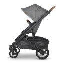 Carrito de bebé dúo UPPAbaby CRUZ V2 Greyson (Mezcla carbón - Detalle cuero)