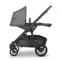 Carrito de bebé dúo UPPAbaby CRUZ V2 Greyson (Mezcla carbón - Detalle cuero)