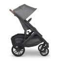 Carrito de bebé dúo UPPAbaby CRUZ V2 Greyson (Mezcla carbón - Detalle cuero)