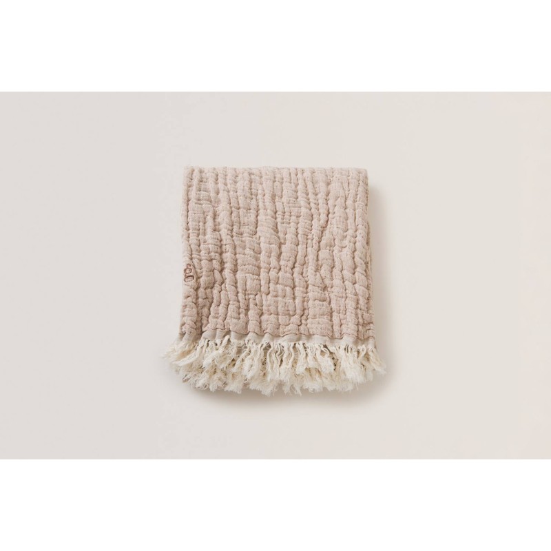 Mantita de lino y algodón Mellow Tawny Garbo&Friends Mantita de lino y algodón Mellow Tawny Garbo&Friends