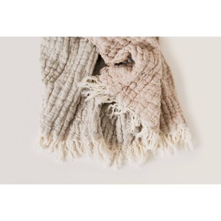 Mantita de lino y algodón Mellow Tawny Garbo&Friends Mantita de lino y algodón Mellow Tawny Garbo&Friends