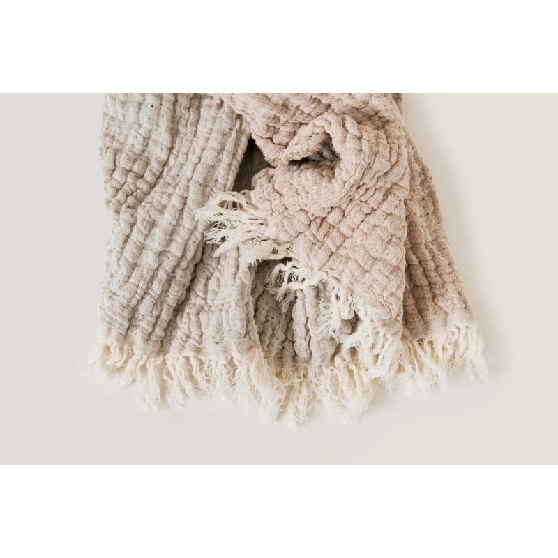 Mantita de lino y algodón Mellow Tawny Garbo&Friends Mantita de lino y algodón Mellow Tawny Garbo&Friends