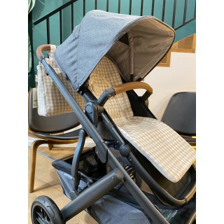 Colchoneta recta universal Petra Piedra La Giraffa Bianca e Blu