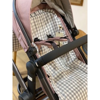 Colchoneta recta volante universal Petra Humo La Giraffa Bianca e Blu