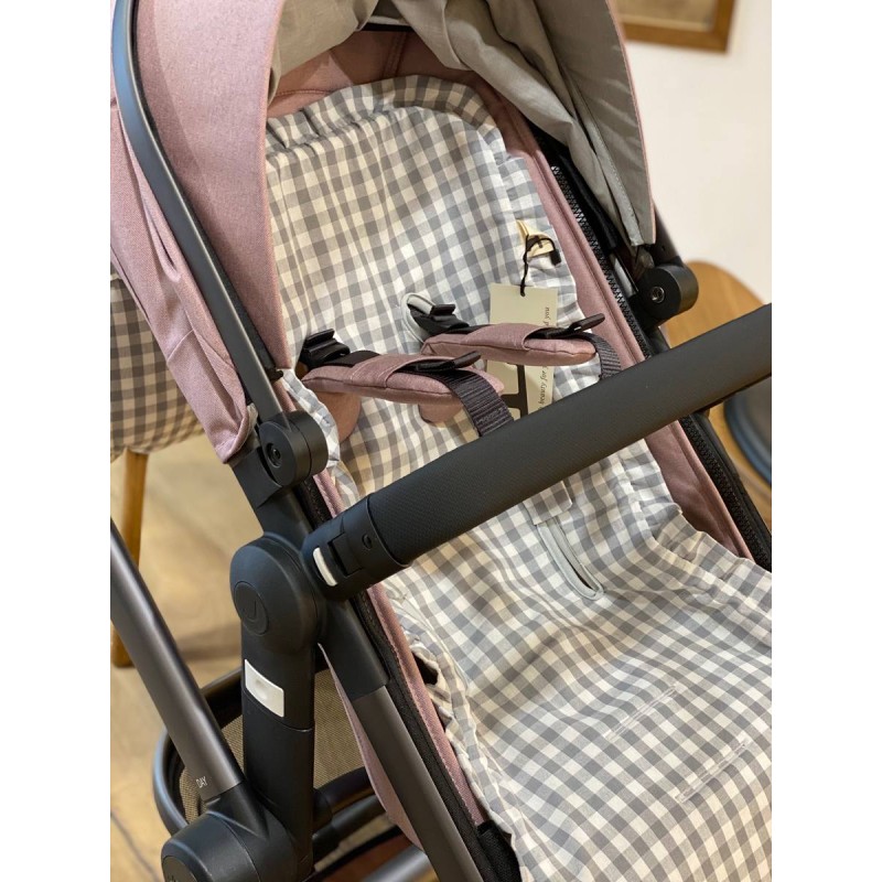 Colchoneta recta volante universal Petra Humo La Giraffa Bianca e Blu