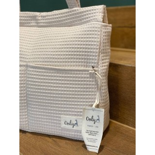 Bolsa Panera Only Gofre Gris La Giraffa Bianca e Blu