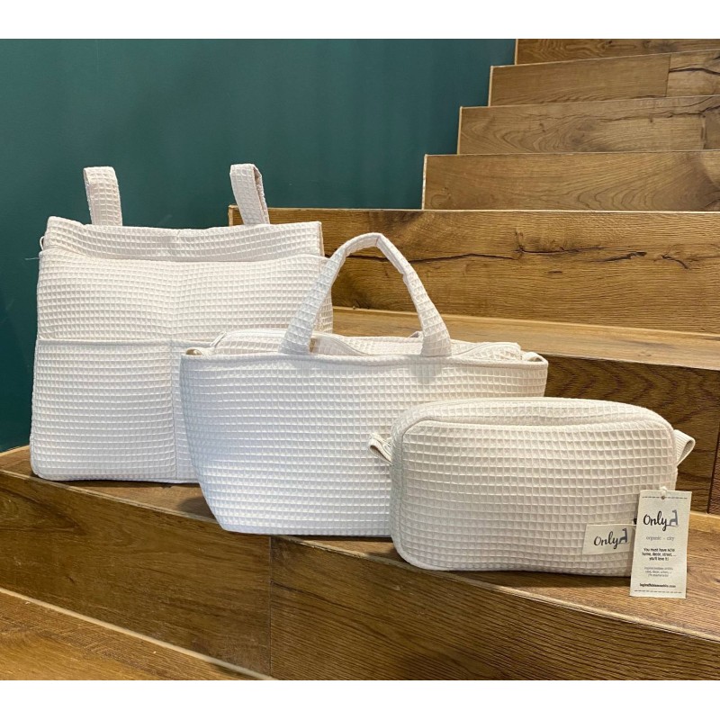 Bolsa MiniBag Only Gofre Beig La Giraffa Bianca e Blu