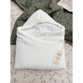 Saco para capazo con capucha ONLY Blanco La Giraffa Bianca e Blu Saco para capazo con capucha ONLY Blanco La Giraffa Bianca e Blu