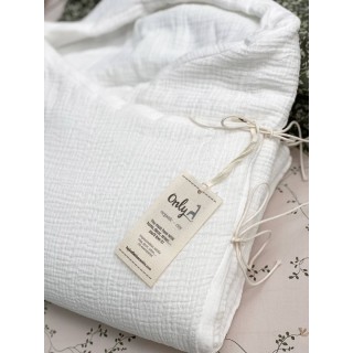 Saco para capazo con capucha ONLY Blanco La Giraffa Bianca e Blu