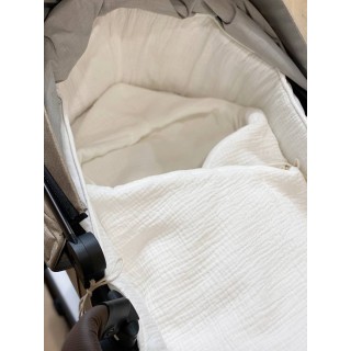 Saco para capazo con capucha ONLY Blanco La Giraffa Bianca e Blu Saco para capazo con capucha ONLY Blanco La Giraffa Bianca e Blu