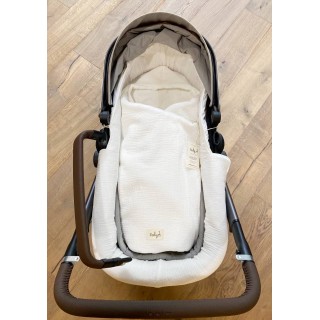 Saco para capazo con capucha ONLY Blanco La Giraffa Bianca e Blu Saco para capazo con capucha ONLY Blanco La Giraffa Bianca e Blu