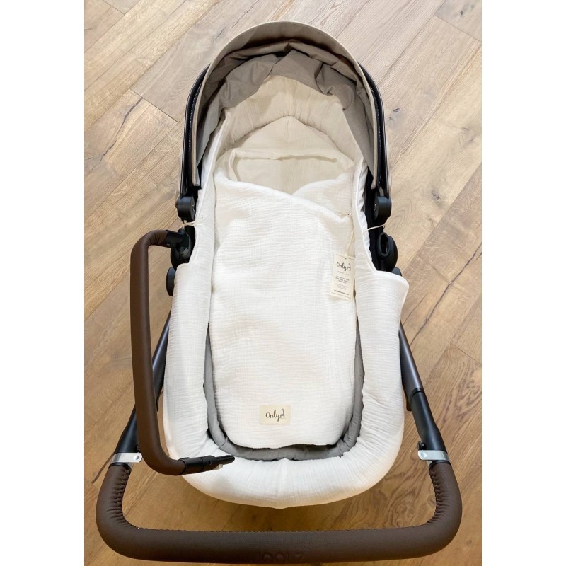 Saco para capazo con capucha ONLY Blanco La Giraffa Bianca e Blu