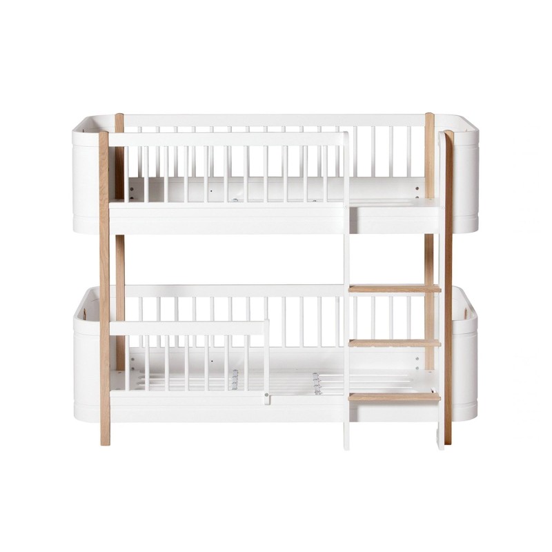 Litera Wood Mini + 68*162 Oliver Furniture White/Oak