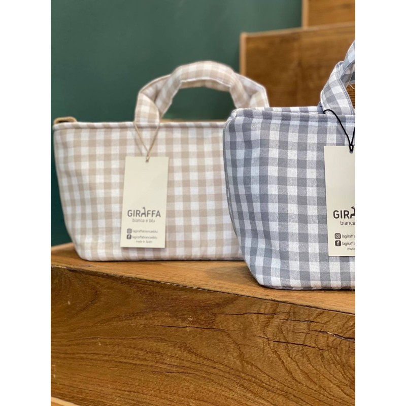 Bolsa MiniBag Petra Humo La Giraffa Bianca e Blu Bolsa MiniBag Petra Humo La Giraffa Bianca e Blu