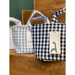 Bolsa MiniBag Petra Humo La Giraffa Bianca e Blu Bolsa MiniBag Petra Humo La Giraffa Bianca e Blu